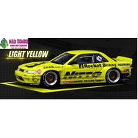 Inno 64 1:64 Scale - Nissan Silvia S13 Rocket Bunny - Light Yellow