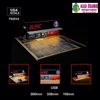 G-FANS - 1/64 Scale KFC Restaurant Diorama with LED Lights