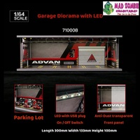 G-FANS - 1:64 Scale Garage Diorama with LED (Advan Themed)