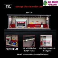 G-FANS - 1:64 Scale Garage Diorama with LED (Honda Themed)