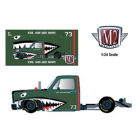 M2 Machines 1:24 Hobby Exclusives 1973 Chevrolet Cheyenne Super 10 COL SQUAREBODY Custom Bedless