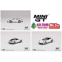Mini GT 1:64 - Mini GT 1:64 Mijo Exclusive Porsche 911 Targa 4S White