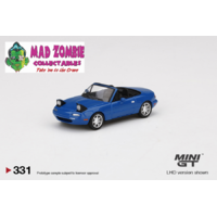 Mini GT 1:64 - Mazda Miata MX-5 (NA) Mariner Blue Headlight Up LHD