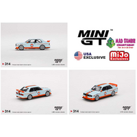Mini GT 1:64 - Mijo Exclusives World Wide BMW M3 E30 Gulf Livery Limited Edition
