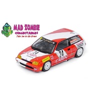 Inno 64 1:64 Scale - Honda Civic Si E-AT #24 "CABIN"  Macau Guia Race 1988 2nd 1600cc Class - Tomohiko Tsutsumi