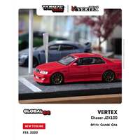 Tarmac Works Global 64 - VERTEX Chaser JZX100 Red Metallic