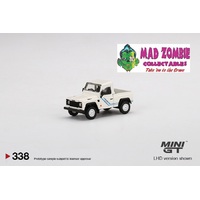 Mini GT 1:64 -  Mijo Exclusive Land Rover Defender 90 Pickup White