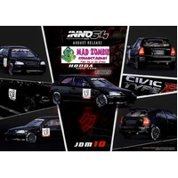 Inno 64 1:64 Scale - Honda Civic Type-R EK9 "No Good Racing" - Black Livery