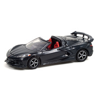 Greenlight 1:64 Barrett-Jackson 'Scottsdale Edition' Series 7 -2020 Chevrolet Corvette C8 Stingray (Lot #3002) in Shadow Gray Metallic with Adrenaline