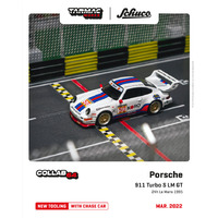 Tarmac Works Collab 64 - Porsche 911 Turbo S LM GT 24H Le Mans 19950 #50 - Collab with Schuco