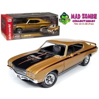Auto World 1:18 American Muscle - 1971 Buick GSX (Gold w/ Black stripes) - MCACN
