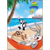 Looney Tunes Group Photo Beach Magnet