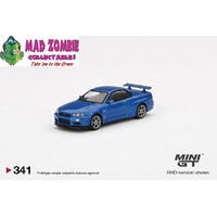 Mini GT 1:64 - Nissan Skyline GT-R (R34) V-Spec II Bayside Blue