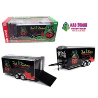 Auto World 1:18 Exclusive Enclosed Trailer Rat Fink Black