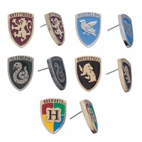 Harry Potter Crests Ear Rings - 5 Pairs