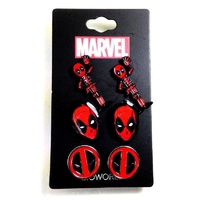 Deadpool Ear Ring 3 Pack