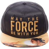 Star Wars May The Force Metallic Embroidered Satin Snapback Cap