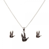 Star Trek Vulcan Necklace and Earring Set