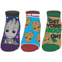 Guardians of the Galaxy I Am Groot 3 Pack Ankle Socks