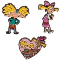Hey Arnold Lapel Pin 3 Pack