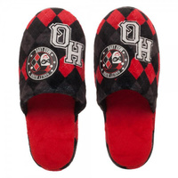 DC Comics Classic Harley Quinn Soft Slip On Slippers - Large