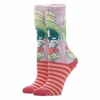 Looney Tunes Marvin the Martian Jrs Faded Neon Socks