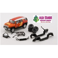 BM Creations 1:64 Scale -Toyota FJ Cruiser Orange with sticker (RHD) and Accessory Pack