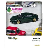 Tarmac Works Shmee 150 Mini GT - Porsche Taycan, Turbo S, Midnight Green *** Official collaboration with Shmee150 and MINIGT