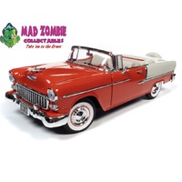 Auto World 1:18 Scale American Muscle 1955 Chevy Bel Air Convertible 1:18 Scale Diecast