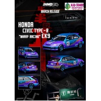 Inno 64 1:64 Scale - Honda Civic Type-R EK9 "Wharp Racing"