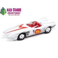 Johnny Lightning 1:64 Pop Culture Speed Racer Mach 5 Race Worn Version White