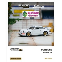 Tarmac Works Collab 64 - Porsche 911 RSR 3.8  White 