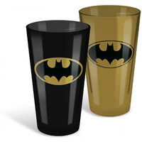 DC Comics Batman Conical Glasses Metallic Set of 2