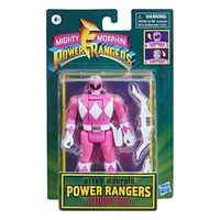 Power Rangers Retro-Morphin Pink Ranger Kimberly Fliphead Inspired by Mighty Morphin Toy  6.5" Action Figure