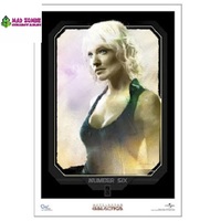 Battlestar Galactica Character Poster - Number Six (in Black)