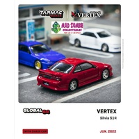 Tarmac Works Global 64 - VERTEX Silvia S14 Red Metallic