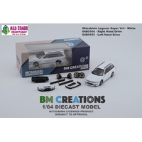 BM Creations 1:64 Scale - Mitsubishi Legnum Vr4 White (RHD)