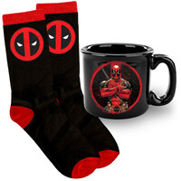 Marvel Deadpool Coffee Mug and Sock Gift Pack 