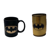 DC Comics Batman Coffee Mug and Can Cooler - Logo