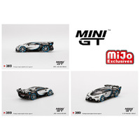 True Scale Miniatures Mini GT 1:64 Mijo Exclusives - Bugatti Vision Gran Turismo Silver Limited Edition