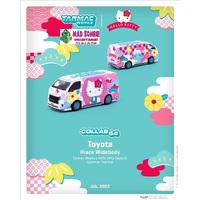 Tarmac Works Collab 64 with Sanrio -Toyota Hiace Widebody, Hello Kitty Capsule, Summer festival