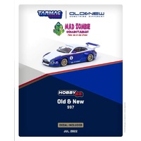 Tarmac Works Hobby 64 - Porsche Old & New 997, Blue / White