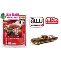 Auto World 1:64 Mijo Exclusive Custom Lowriders 1976 Cadillac Coupe Deville Brown Limited Edition 4,800 Pcs