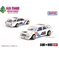 True Scale Miniatures Mini GT 1:64 - Datsun Kaido 510 Wagon BRE Version 2 White Limited Edition