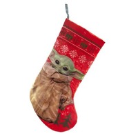 Star Wars The Mandalorian The Child Print 19-Inch Christmas Stocking 