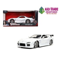 Fast & Furious Jada 1:24 Scale Hollywood Rides - 1993 Mazda RX-7 FD3S Wide Body HKS