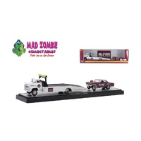 M2 Machines Auto Haulers 1:64 Scale - Coca Cola Release TW15 1958 Chevrolet Spartan LCF & 1967 Chevrolet Nova Gasser