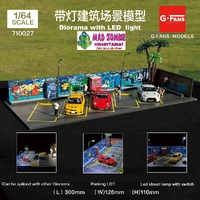 G-FANS - 1:64 Scale - Graffiti Car Park Diorama