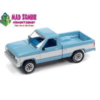Johnny Lightning 1:64 - Classic Gold 2022 Release 1A - 1984 Ford Ranger (Light Blue w/ White Sides)