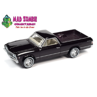 Johnny Lightning 1:64 - Classic Gold 2022 Release 1A - 1967 Chevrolet El Camino (Royal Plum Metallic)